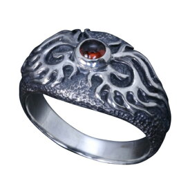 龍頭 天然石 いぶし 火焔 リング 10～27号 指輪 メンズ シルバー シルバーリング 火焔 指輪/リング：炎をモチーフとした細身のシルバーリングなので重ね着けでもご利用頂けます。ユニセックスデザイン 伝統技法 シルバー950 ギフト 人気 ブランド