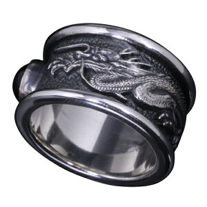 龍頭 ガーネット 龍 リング 大 23〜27号 指輪 天然石 竜 ドラゴン 男性 ギフト 蛙 メンズリング 人気 おしゃれ 彼氏 指輪/リング:和柄をモチーフとしたオリジナルハンドメイドのシルバーリン