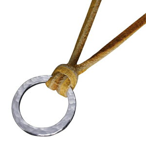 龍頭 丸鎚目メガネスルー ネックレス 革紐付き ペンダント メンズ レディース シルバー シルバーネックレス メンズネックレス 彼氏 槌目 :金鎚で一点一点叩いて制作するフルハンドメイド