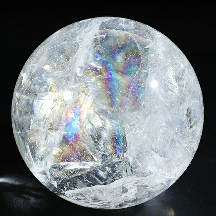 楽天市場】虹入り 水晶 丸玉 約45mm 穴なし 天然石 パワーストーン 