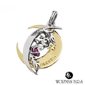 ウルフマン フレンドシップ ウルフ ペンダント レッド 赤 ゴールド シルバー ペンダントトップ シルバーアクセサリー メンズアクセ スターリングシルバー シルバーペンダント メンズペンダントトップ メンズペンダント ネックレストップ ネックレスヘッド ペンダントトップ