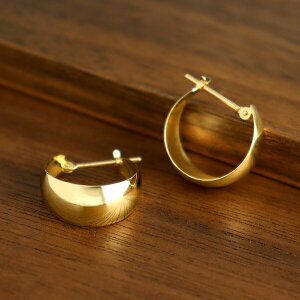 K18 S[h t[v sAX 2P p 7mm×15mm 18 18k t[vsAX S[hsAX Vv 傫 fB[XANZT[ Women's Jewelry Ladies 蕨 YG CG[S[h S[hsAX 