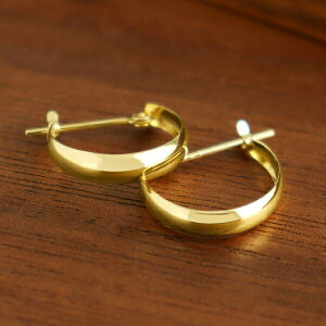 K18 S[h t[v sAX 2P p 3mm×14mm 18 18k t[vsAX S[hsAX Vv ׂ fB[XANZT[ Women's Jewelry Ladies 蕨 YG CG[S[h S[hsAX ؂