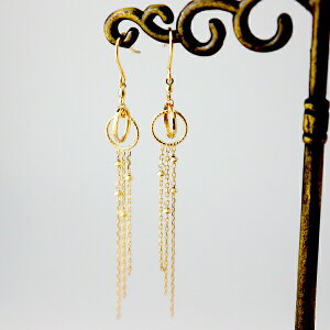 K18 2A O ^bZ S[hsAX 2P p 18 18k S[h sAX tbN n h fB[XANZT[ Women's Jewelry Ladies 蕨 tbNsAX YG CG[S[h fC[ 