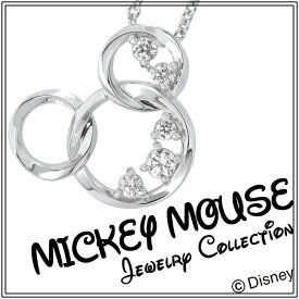 Disney ディズニー 輝くリング ミッキーフェイス シルバーネックレス ミッキーマウス ペンダント 公式 オフィシャル ジュエリー レディース ピアス ミッキー マウス Disneyzone