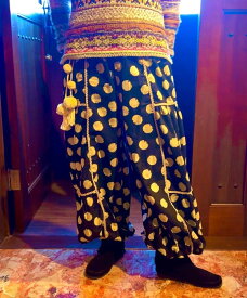 再入荷！エスニックパンツ アジアンパンツ アラジンパンツ タイパンツ エスニック アジア 個性派 水玉 ドット柄 モノクロ エスニックスタイル アジアンスタイル パンツ ユニセックス レディース メンズ フリーサイズ ストライプ柄 エスニックファッション　個性派