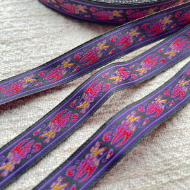 ＊2mでお届け＊チロリアンテープ アジア チェンマイ タイ リボン モン族 ラインテープ 縁取り 手作り 細め クラフト ハンドメイド 花 10mm 15mm アジアン雑貨 エスニック ヒッピー 手芸用品 カラフル 輸入雑貨 ネイティブ 刺繍 アジア 首輪 リ小物作り チロリアン