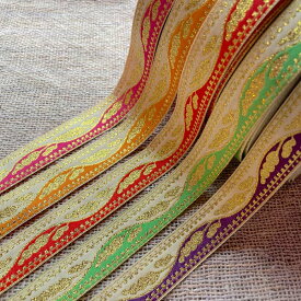 ＊1mでお届け＊チロリアンテープ アジア チェンマイ タイ リボン モン族 ラインテープ 縁取り 手作り 極太 クラフト ハンドメイド 花 20mm 25mm アジアン雑貨 エスニック ヒッピー 手芸用品 猫 猫雑貨 輸入雑貨 手芸 ネイティブ 刺繍 アジア 首輪 リード 犬服 モン族