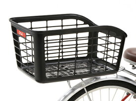 OGK 自転車 カゴ バスケット 後ろカゴ 後ろバスケット リヤカゴ リヤバスケット ブラック こげ茶 軽量 約27L 全国発送 送料無料