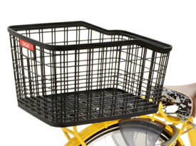 OGK 自転車 カゴ バスケット 後ろカゴ 後ろバスケット リヤカゴ リヤバスケット ブラック 茶 約33L 全国発送 送料無料