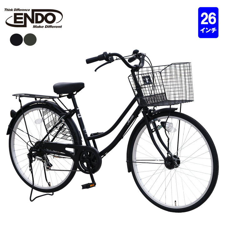 楽天市場】自転車 シティサイクル ママチャリ フロレスタ 26インチ LED  