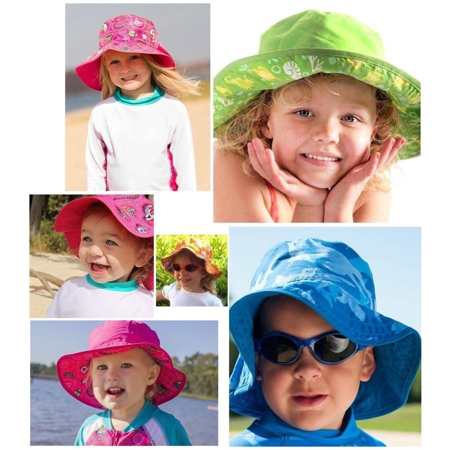 熱中症 紫外線 対策 送料無料 有名ブランド バンズ 赤ちゃん 再再販 0 - 2歳 キッズ 卓抜 Banz リバーシブル 2 帽子 + 6歳 UPF50 UVカット ハット 紫外線カット