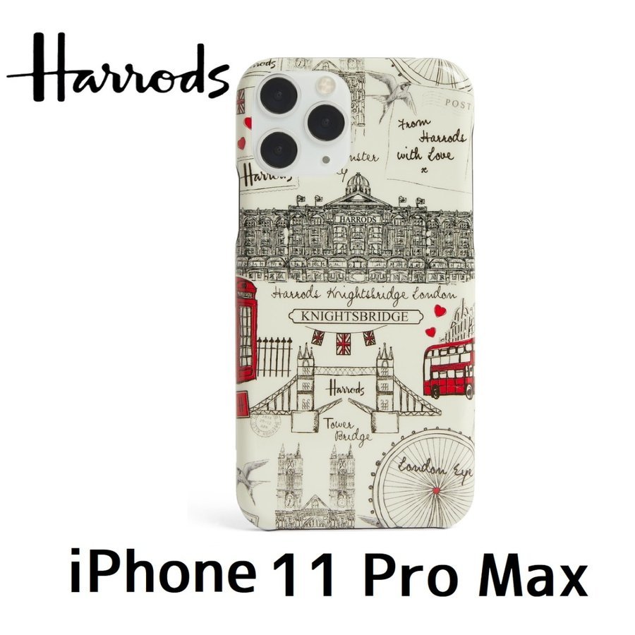 ロンドン ギフト プレゼント スマホケース 誕生日 お祝い 就職 アイフォンケース イラスト ケース Harrods ハードケース ハロッズ 大人可愛い Max 11pro Iphone11promax 5 好評 スケッチ