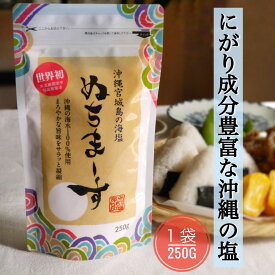 ぬちまーす 250g 沖縄の海塩 塩 沖縄 海塩 国産 送料無料