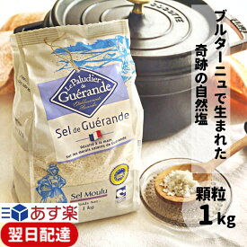【レビューでトリュフ塩プレゼント】 ゲランドの塩 1kg 顆粒 アクアメール ゲランド 塩 フランス あす楽
