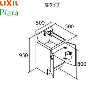 AR3N-505SY NV LIXIL PIARAsA ʉϑ{̂̂ Ԍ500 ^Cv X^_[h ()