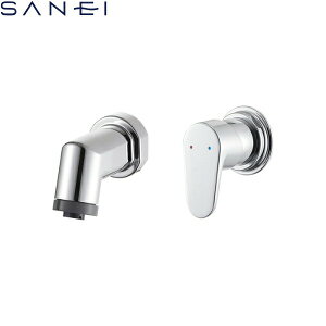 K3715EK-13 三栄水栓 SANEI シングルスプレー混合栓(壁出) ハイバック洗面器用 寒冷地仕様 送料無料()