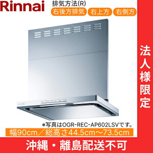 OGR-REC-AP902RSV iC RINNAI Wt[h ICX}bV[EX^ 90cm ǖʎt^Cv Vo[^bN rCE^Cv @llEzs ()