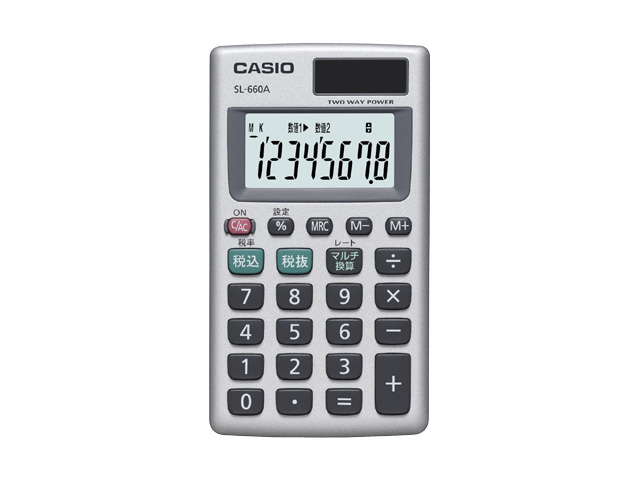 CASIO 出荷 カシオ SL-660A-N カシオ計算機 カード型電卓 SL660AN 納期約7～10日 激安価格と即納で通信販売