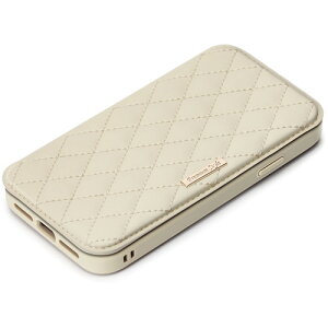 PGA PG-21JGF04IV iPhone 13 mini�p �K���X�t���b�v�P�[�X Premium Style �L���e�B���O���A�C�{���[