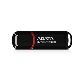 ADATA AUV150-128G-RBK32-JP USB3.2(Gen1)／USB3.1(Gen1)／USB3.0対応 USBメモリ 128GB ブラック