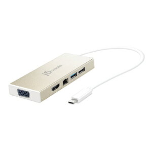 j5create JCD376 Type-C VGA HDMI �M�K�r�b�g�C�[�T�l�b�g �t���t�@���N�V�����~�j�h�b�N �V�����p���S�[���h