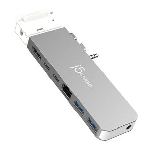 j5create JCD395 USB4 MacBook Pro�^Air��p 7in1 �}���`�A�_�v�^�[ �X�y�[�X�O���[