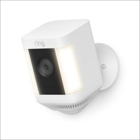 【推奨品】アマゾン B09J6FWP3Z Ring Spotlight Cam Plus, Battery (リング スポットライトカム プラス バッテリーモデル) ホワイト Amazon