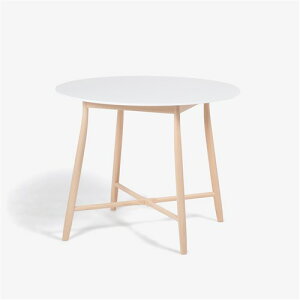 大塚家具 秋田木工 ダイニングテーブル(丸) 「209EB」 ブナ材EBホワイト色