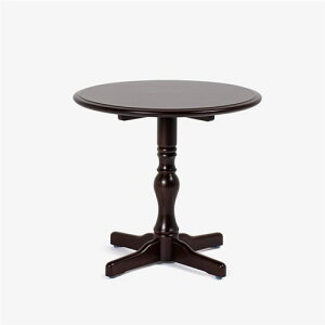 大塚家具 秋田木工 ダイニングテーブル(丸)「T-5650」ナラ材/ブナ材 ウォールナット色