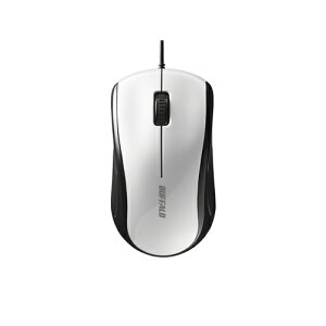 �o�b�t�@���[ BSMLU100WH �L�����[�U�[���}�E�X �É��^3�{�^�� �z���C�g