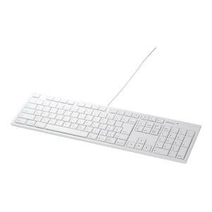 �L�[�{�[�h �o�b�t�@���[ �L�� USB BSKBM01WH USB�ڑ� �L���L�[�{�[�h Mac���f�� �z���C�g