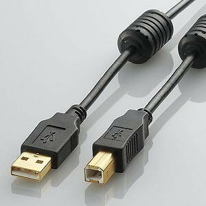 USB�P�[�u�� �G���R�� USB2.0�P�[�u�� �yA�z�́yB�z [�t�F���C�g�R�A�t�^�C�v] 2.0m U2C-BF20BK