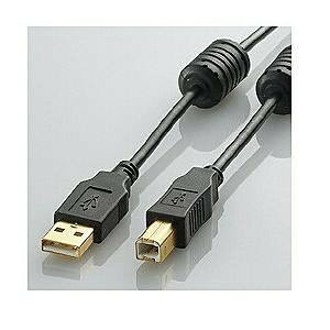 �G���R�� U2C-BF50BK USB2.0�P�[�u�� 5m A-B�^�C�v �t�F���C�g�R�A�t�� �u���b�N