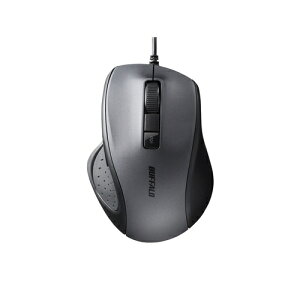 �}�E�X �o�b�t�@���[ �L�� BSMBU300BK �L��BlueLED���w���}�E�X �É��^5�{�^���^DPI�؂�ւ��{�^�� �u���b�N