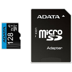 ADATA AUSDX128GUICL10A1-RA1 microSDXCJ[h Premier 128GB Class10 UHS-I A1 V10