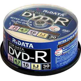 RiDATA D-R16X47G.PW30SP B データ用DVD-R 1～16倍速 4.7GB 30枚