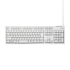 �G���R�� TK-FCM064WH�^RS USB�^PS2�ڑ� �X�^���_�[�h�L�[�{�[�h �z���C�g