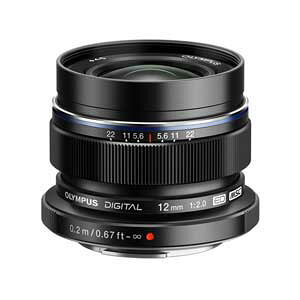 �I�����p�X �����p�����Y M.ZUIKO DIGITAL ED 12mm F2.0 �u���b�N