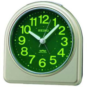 セイコークロック KR332G 電波目覚まし時計 SEIKO 薄金色パール塗装