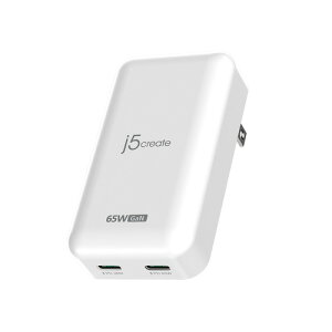 j5 create JUP2465 65W GaN�̗p Slim PD USB-C 2-Port Charger