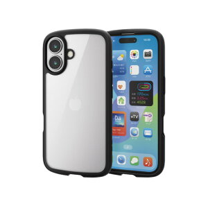 �G���R�� PM-A24ATSLFCBK iPhone 16 TOUGH SLIM LITE �n�C�u���b�h�P�[�X �t���[���J���[