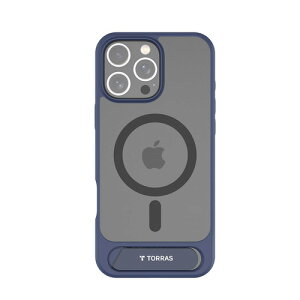 Torras X00FX1826 Pstand case for iPhone16 Pro Navy Blue