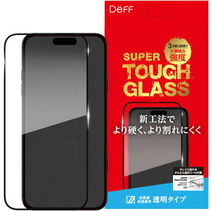 �f�B�[�t iPhone 16 Pro SUPER TOUGH GLASS �N���A DG-IP24MPG3SF