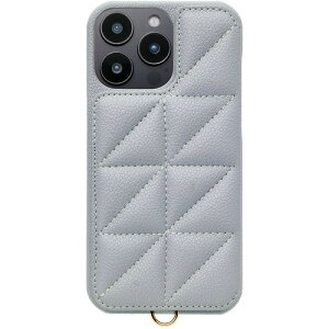 ���j�P�[�X Triangle Puffy Case for iPhone 16 Pro Max (pale blue) UNI-CSIP24LP-2TPPB