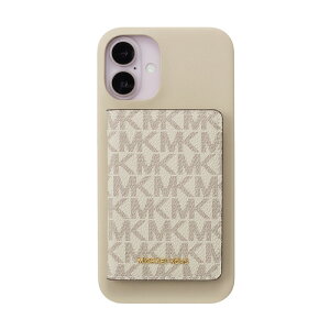 MICHAEL KORS MKCWVNLWPIP2467 Wrap Case with MagSafe Card Wallet for iPhone16 Plus Vanilla