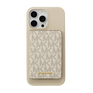 MICHAEL KORS MKCWVNLWPIP2469 Wrap Case with MagSafe Card Wallet for iPhone16 Pro MAX Vanilla