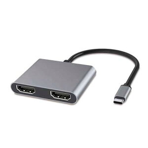 {gXgeNmW[ JTMD-4IN1-H2 MY DOCK STATION 4-IN-1 Type-Cڑ HDMI×2 USB-A×1 PDd×1 Vo[