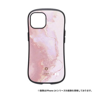 HAMEE �miPhone 15��p�niFace First Class Marble�P�[�X iFace �p�E�_�[�s���N 41-960486