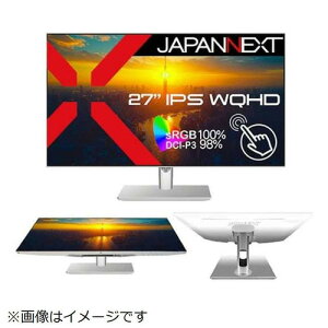 JAPANNEXT 27�C���` WQHD���j�^�[ IPS�p�l������ �z���C�g�J���[ JN-IPS27WQHDR-C65W-FLD-T